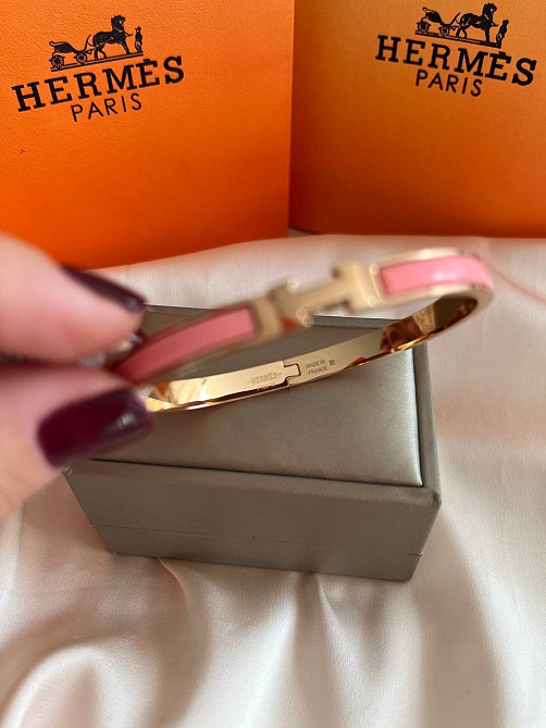 Браслет Hermes покриття золото 18К Одеса - фото 5