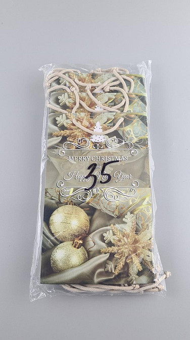 Новогодние пакеты для подарков, средний 17x26x8-035 (12 шт) Харьков - изображение 2