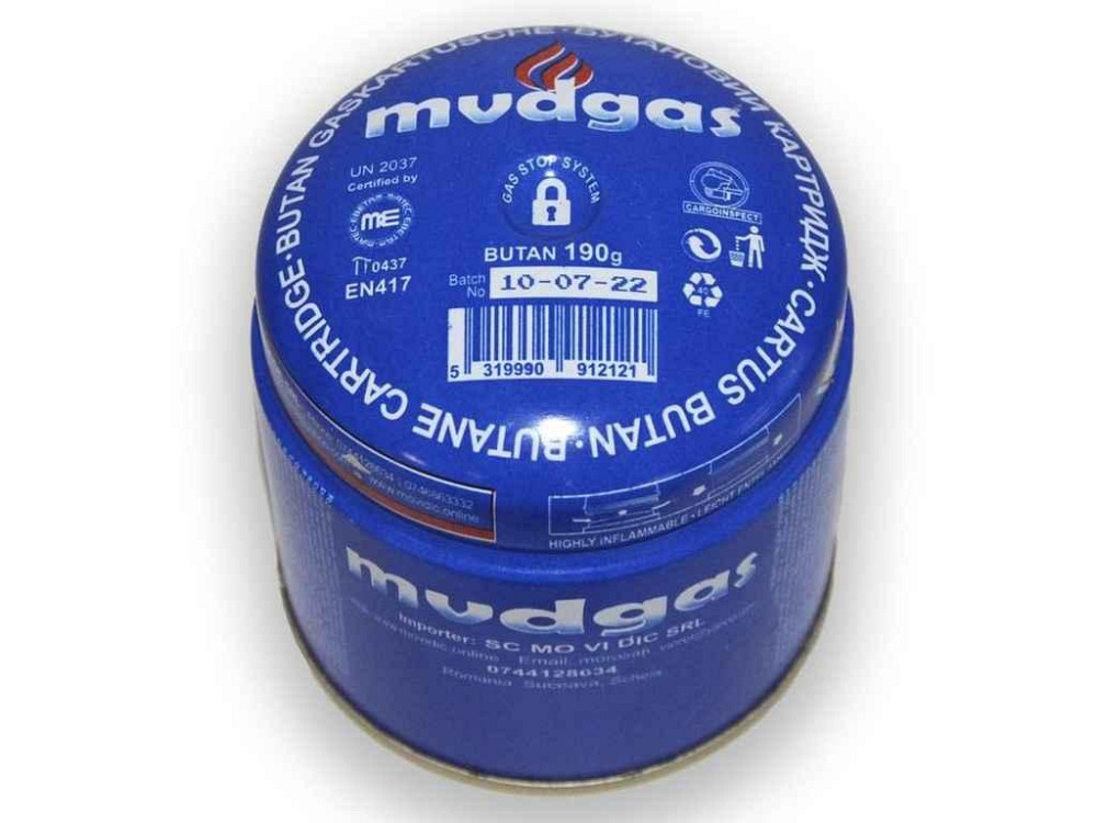 Балон газовий (катридж) під прокол 190гр 330мл ТМ Mudgas Київ - фото 1