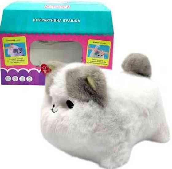 Детская Игрушка мягкая интерактивная лучший друг Киса Котик белый. Харьков