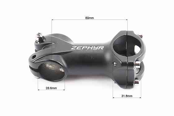 Винос керма MTB 28,6x31,8х80мм, алюмінієвий, чорний JHS-306 Київ