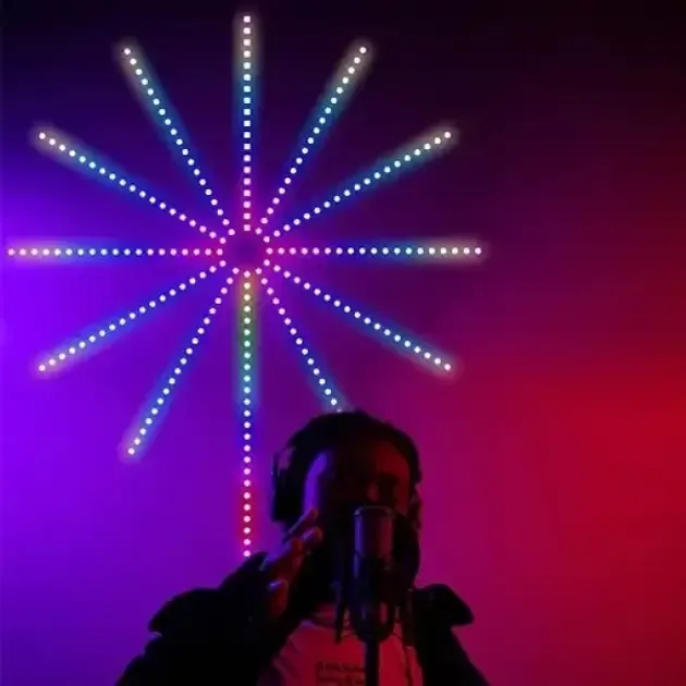 Светодиодная RGB лента Фейерверк с пультом и Bluetooth от USB, 5V 213 LED Коломия - фото 4