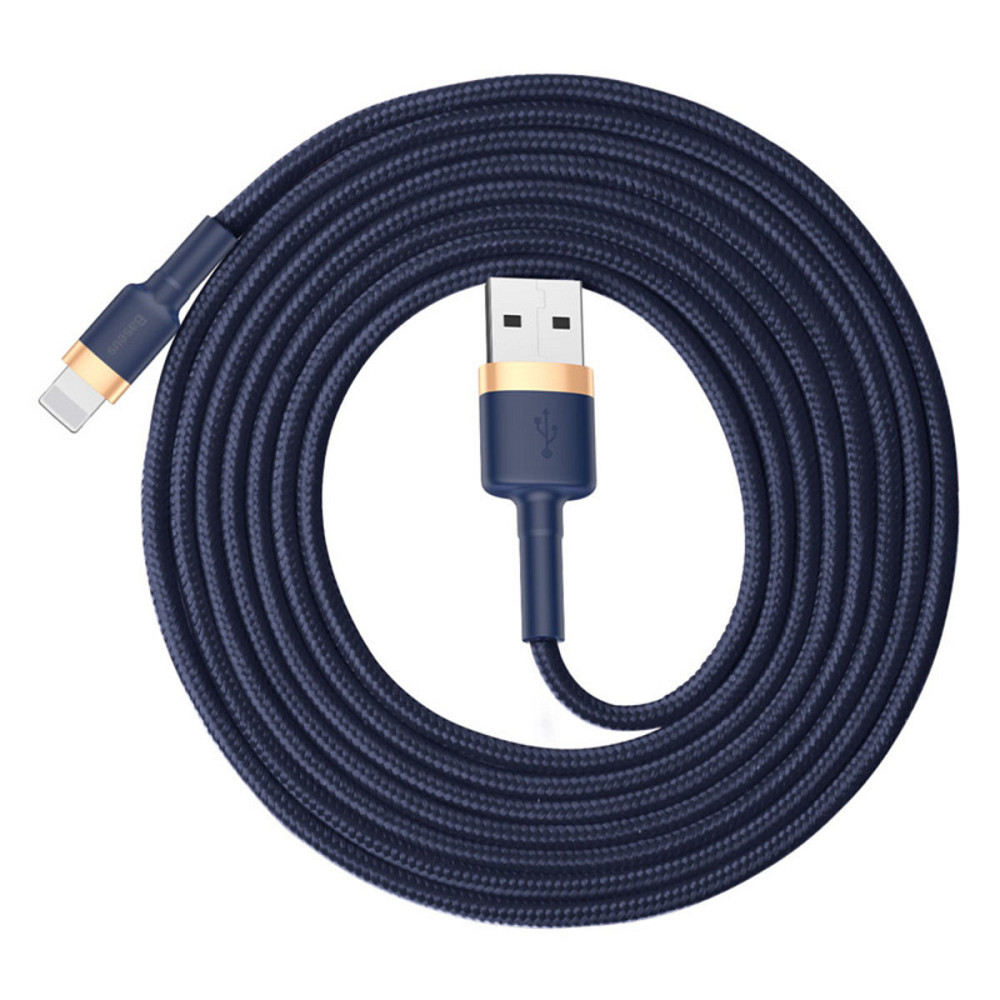 Кабель Baseus Cafule Cable USB For iP 1.5A 2m Gold+Blue Киев - изображение 2