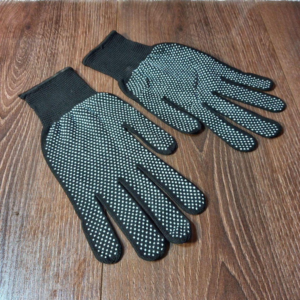 Робочі рукавички нейлонові з мікроточкою — тонкі господарські перчатки для саду, городу та дачних робіт Харків - фото 5