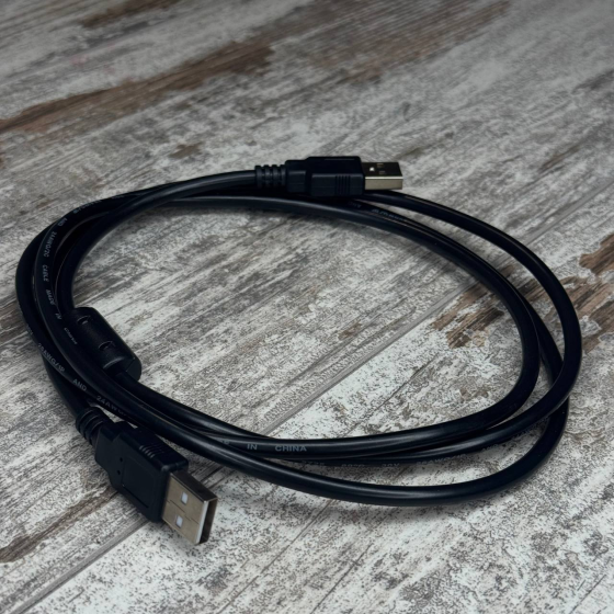 Кабель USB 2.0 AM - AM 1.5м для периферийных устройств с ферритовым кольцом Киев