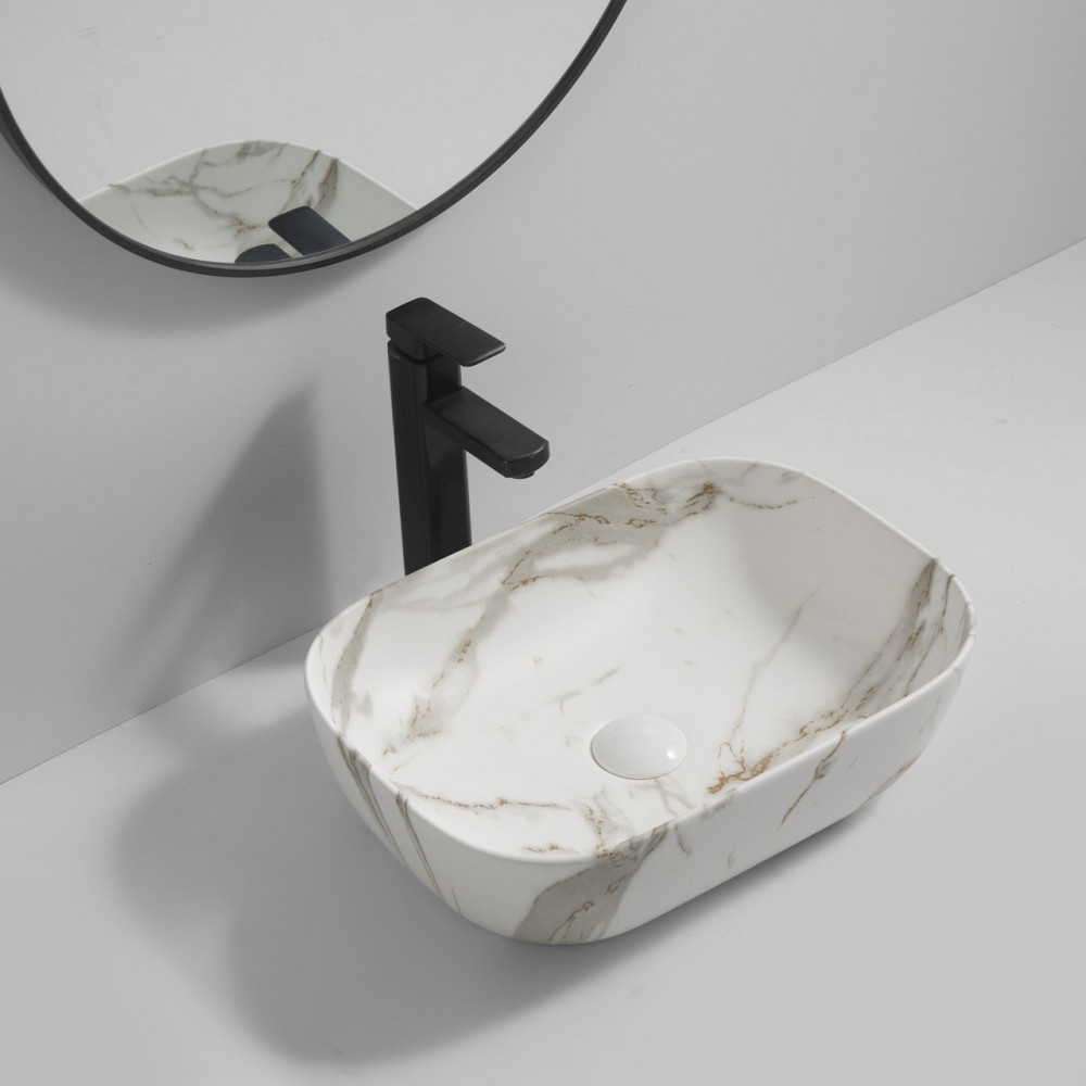 Раковина накладна MIXXUS PREMIUM DIVERSE-0114 MARBLE 455х325х135mm   ( MP6545 ) 25562 Харьков - изображение 4