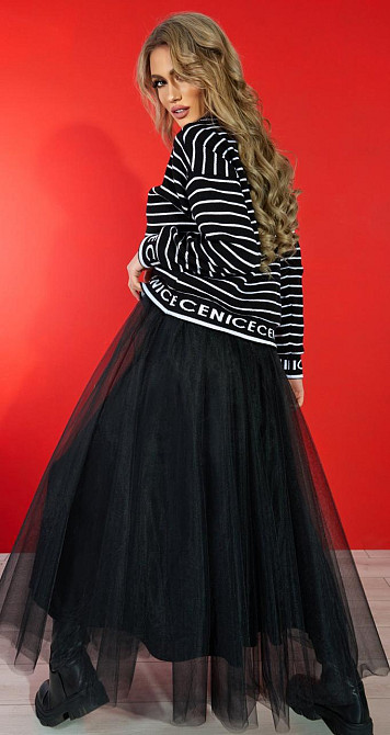 Свитер в полоску с красивыми резинками (48-52) Киев - изображение 3