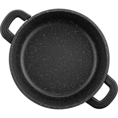 Каструля Ardesto Gemini Anzio скляна кришка 20 см 2,5 л чорна (AR2420GE) Вінниця - фото 7