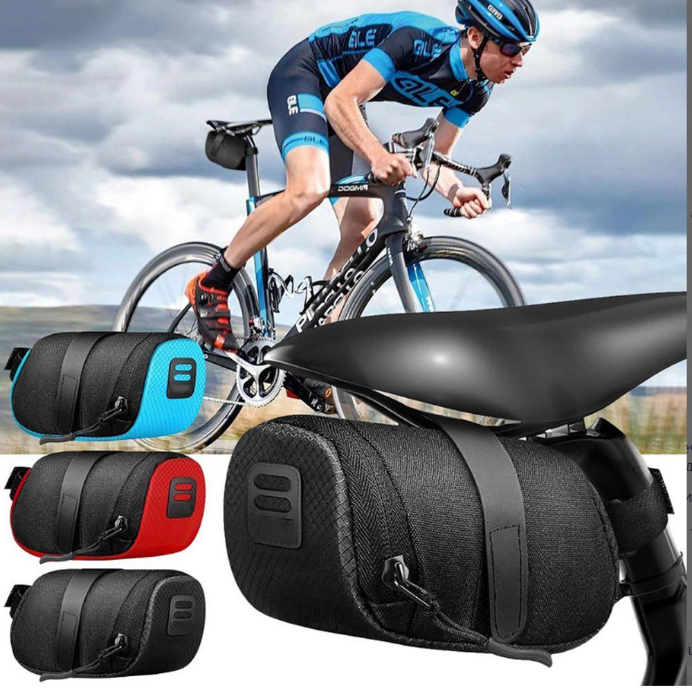 Сумка подседельная водонепроницаемая нейлоновая Feel Fit, черная Бровары - изображение 5