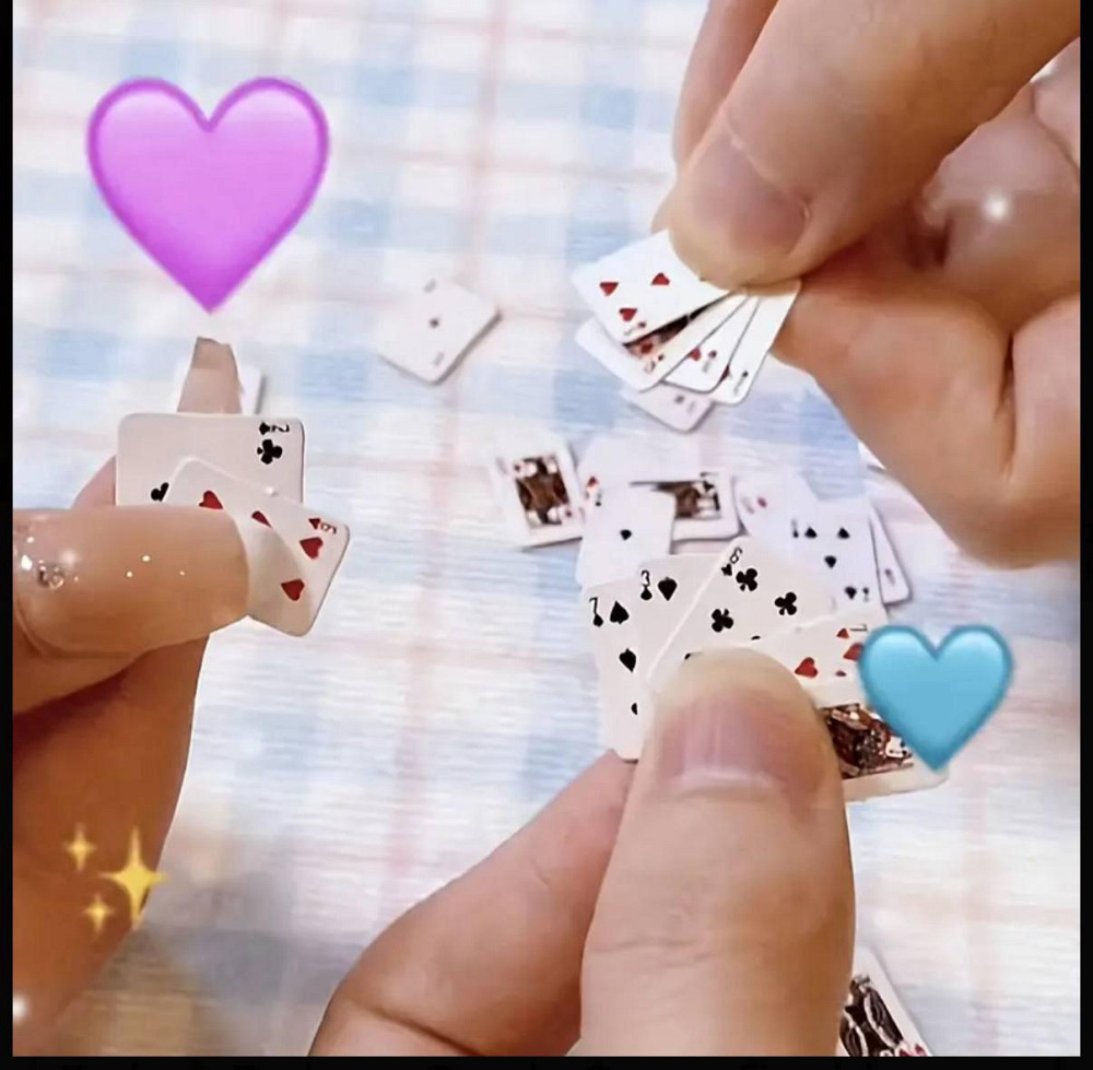 Миниатюрные игральные карты – набор 54 шт Киев - изображение 2