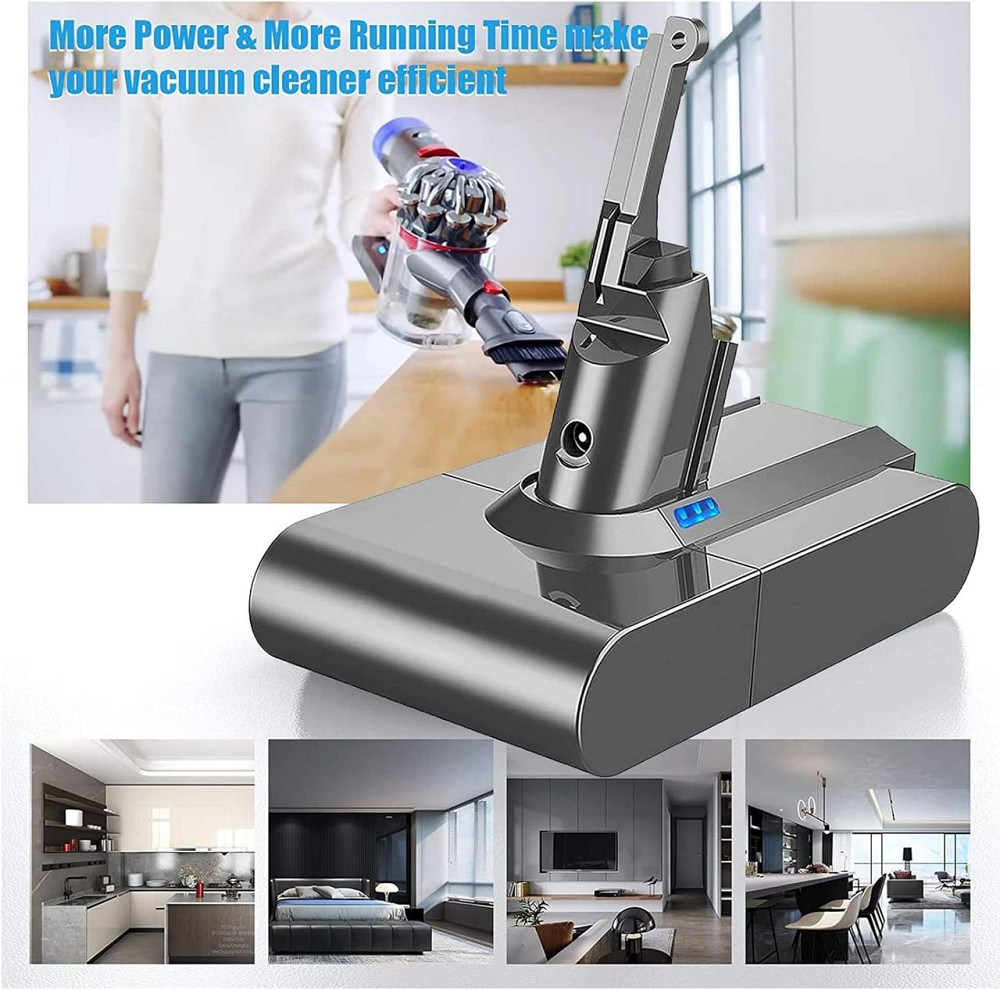 Аккумулятор для пылесоса Dyson V8 с 2 фильтрами 21,6V 6000 mAh сменная батарея для Absolute Animal Fluffy SV10 Киев - изображение 5