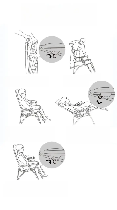 Раскладное кресло-шезлонг Zero Gravity WCG S-10 из ротанга с подголовником и подставкой Киев - изображение 4