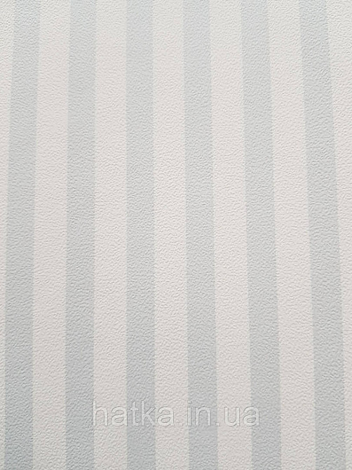 Шпалери флізелінові дитячі еко Lutece Tartine et Chocolat блакитні смуги білі з перламутром Київ - фото 1