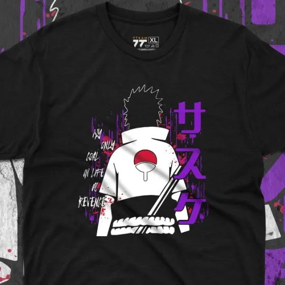 Футболка для подростка мальчика с принтом Наруто Саске Учіха Размер 160 Anime10281 Днепр