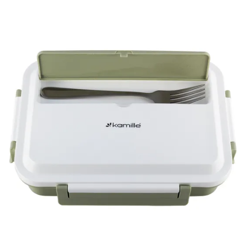 Ланчбокс 1000 мл (корпус пластик/внутр. темнисть неірж.сталь) комбінований KAMILLE Житомир - фото 4