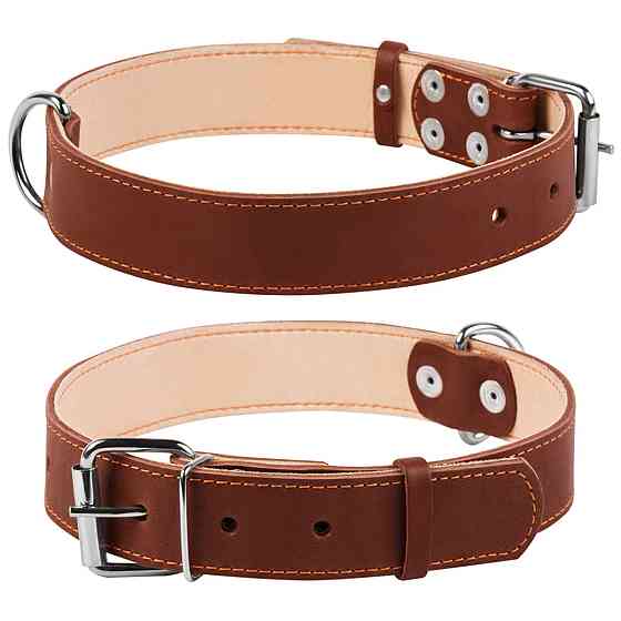 Нашийник "CoLLaR" подвійний (ширина 35мм, довжина 48-63см) коричневий Київ
