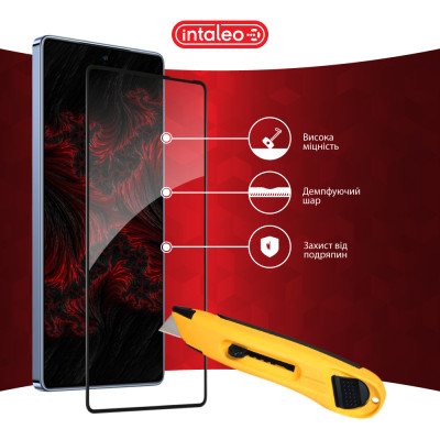 Стекло защитное Intaleo Full Glue Infinix Note 40 4G Black (1283126594915) Винница - изображение 5