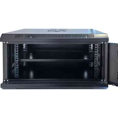 Шафа настінна GEAR 6U 19&apos;&apos; 600x600x300 мм, + полка 19&quot;, black (GWMSN-6U-600-600) Вінниця