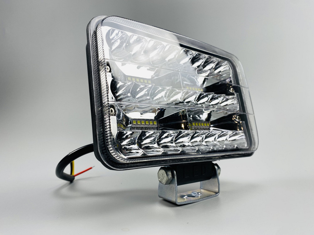 Прямокутна LED фара 144 Вт 48 світлодіодів з чіпами 3030, ближнє + дальнє автомобільне світло Мукачево - фото 5