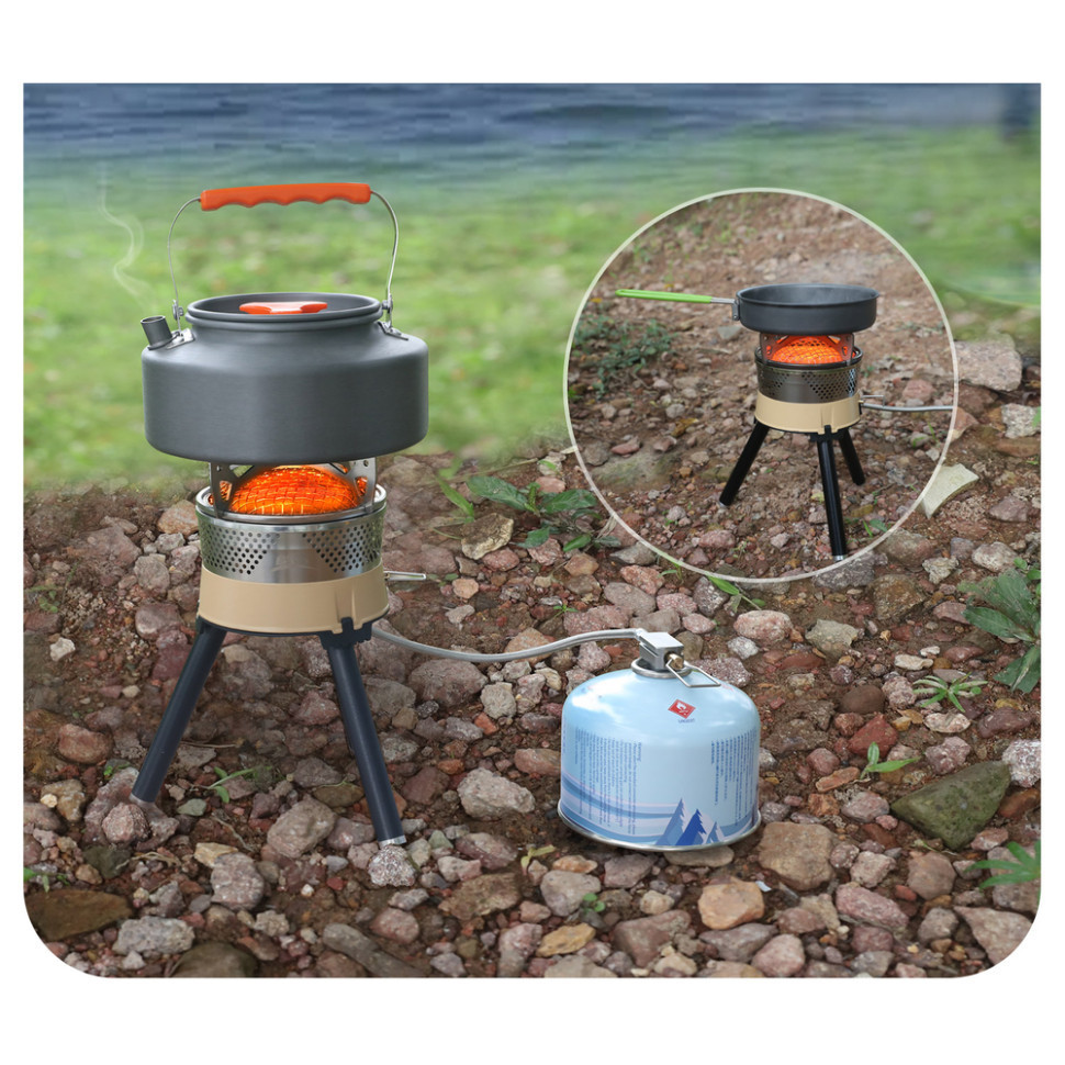 Чайник BRS-TS10 1,1 л, алюміній, сірий Київ - фото 3