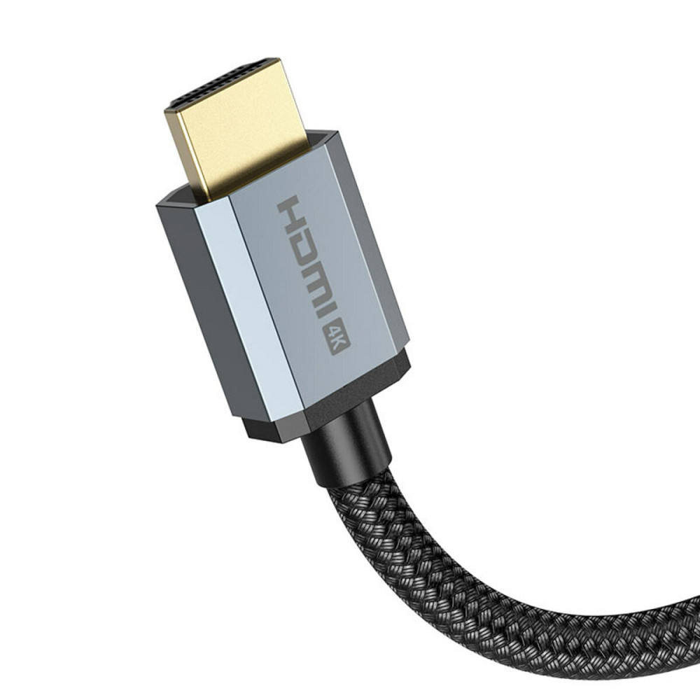 Кабель HOCO US03 HDTV 2.0 Male to Male 4K HD data cable(L=3M) Black Київ - фото 4