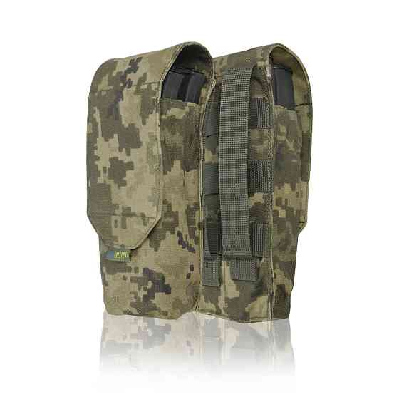 Тактичний підсумок під 2 магазина KIBORG GU Double Mag Pouch Pixel. Підсумок для магазинів піксель Київ