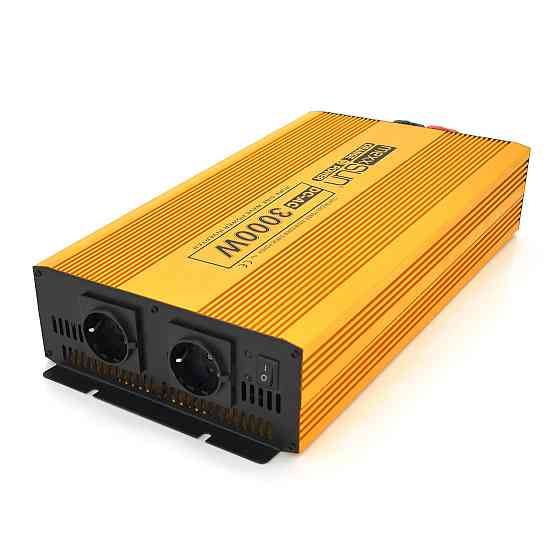 Інвертор напруги Mexxsun MXSPSW-3000, 12V/220V, 3000W з правильною синусоїдою, 2 Shuko, клемні дроти, Q2 Київ