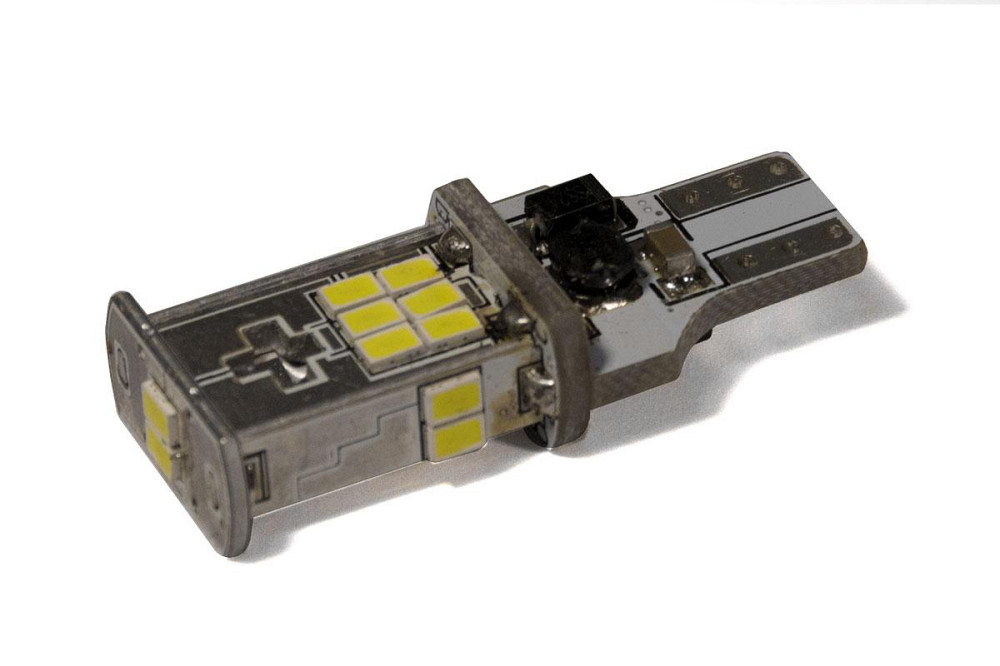 Світлодіодна лампа StarLight T15 18 діодів 3020 12 V-24 V 6.5 W WHITE / Canbus / мультиполярна / друкована плата Харків - фото 1