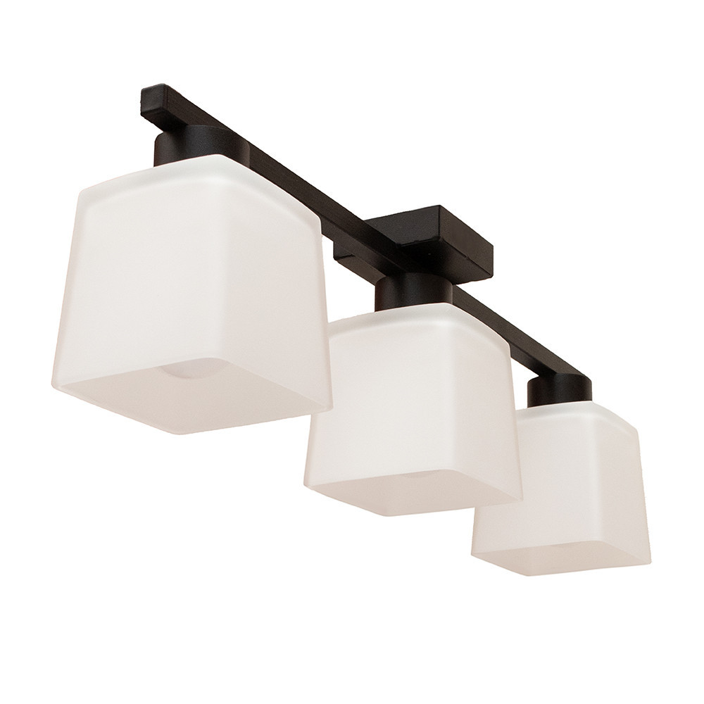 Люстра потолочная на три плафона MSK Electric Sakura под лампы Е27 черная NL 16510-3 BK Одесса - изображение 4