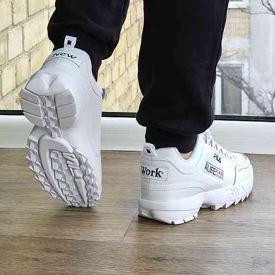 Кроссовки Женские FILA Disruptor Белые Кожаные Фила для Бега (размеры: 36,37,38,39,40) Видео Обзор Днепр