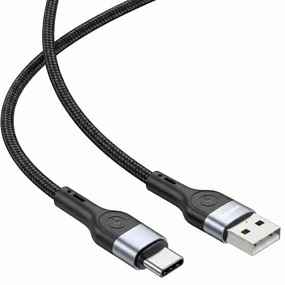 Кабель Winso Pro USB to Type-C TPE+плетіння 1,2м чорний Львів