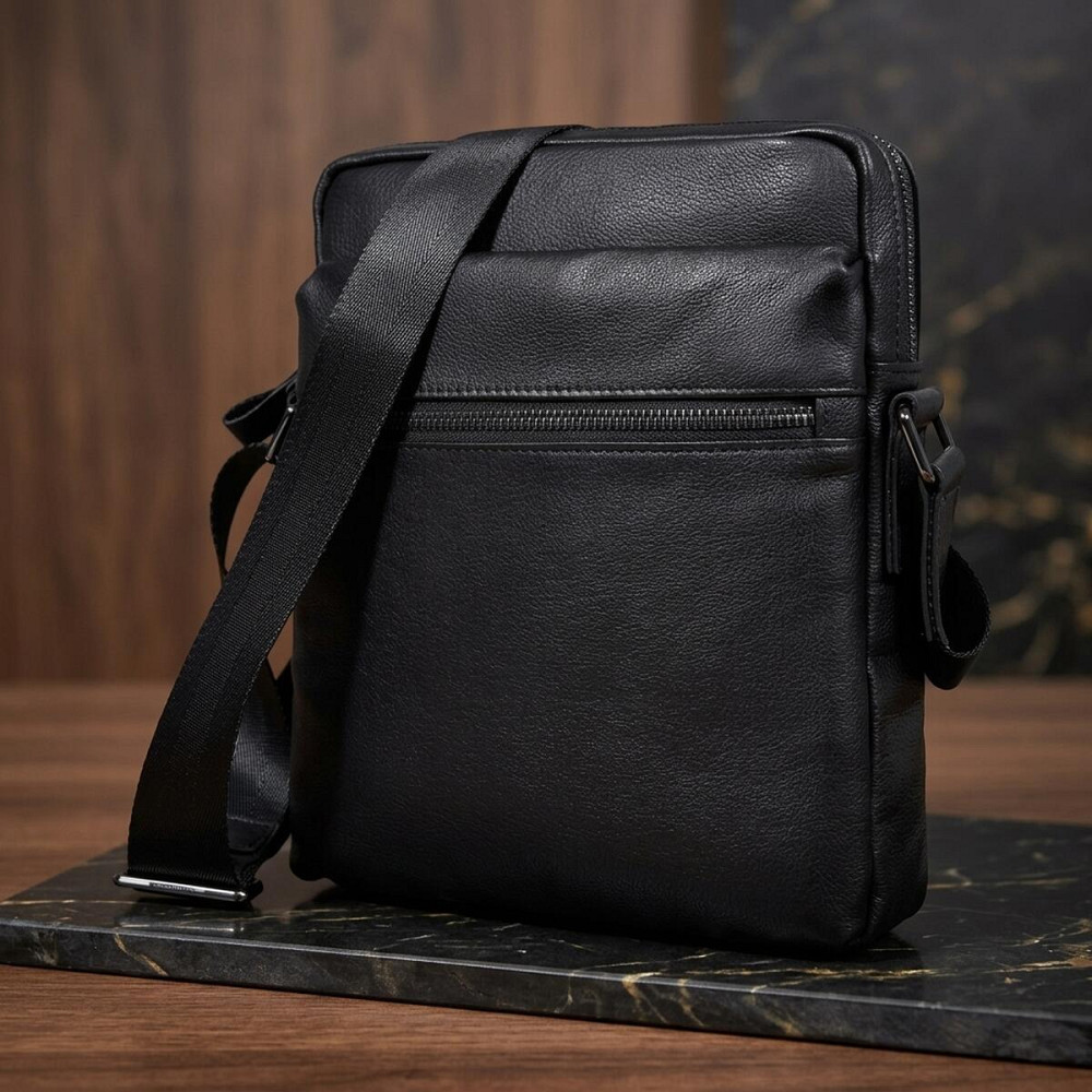 Сумка мужская Vintage 14486 Черная Киев - изображение 11