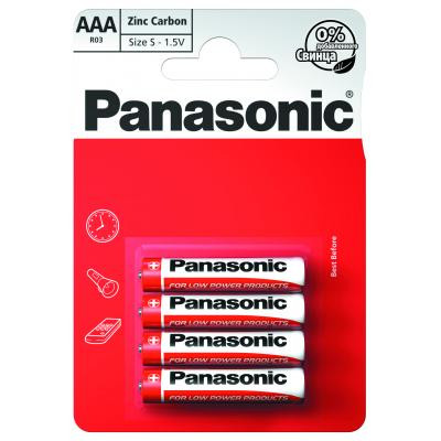 Батарейка Panasonic AAA R03 RED ZINK * 4 (R03REL/4BP) Вінниця - фото 1