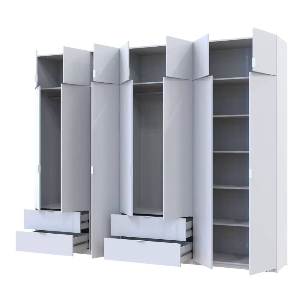 Шафа для одягу Doros Лукас Біла 3+4 ДСП 300х50х240 DRS-011688 (42005130) Дніпро - фото 2