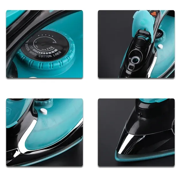 Праска бездротової парової Domotec MS-1210B 2400W з керамічною підошвою та функцією відпарювання Одеса - фото 2