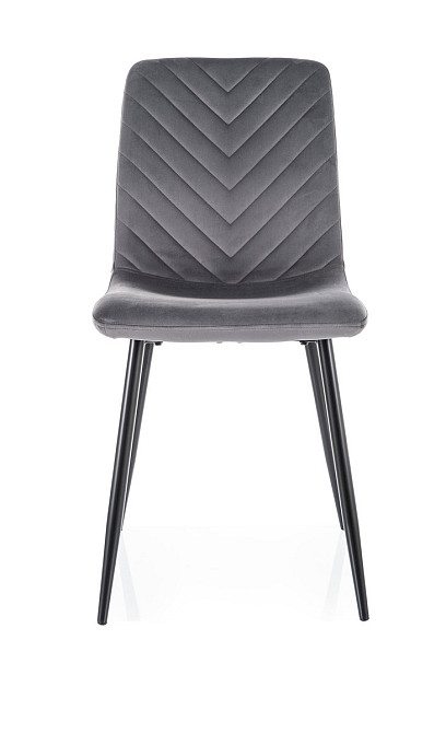 Стілець DAREN VELVET чорний каркас/сірий BL.14 Киев - изображение 2