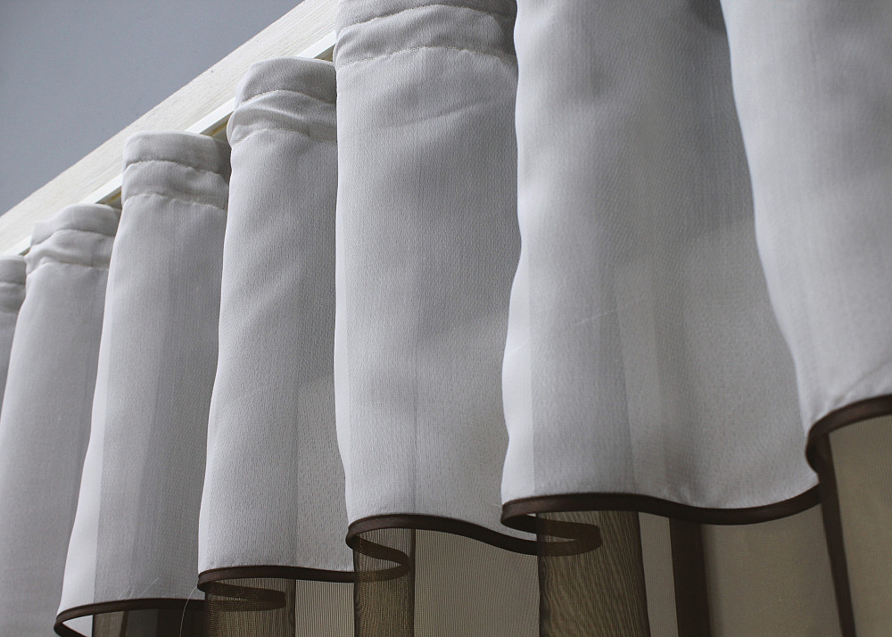 Кухонная гардина VR-Textil № 036к арка венге с белым 280х170 см (59-922) Киев - изображение 3