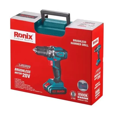 Шуруповерт Ronix ударний акумуляторний 20В, 2Ah х 2 (8900K) Вінниця - фото 6