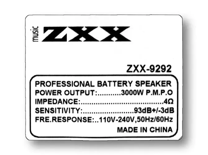 Акустична переносна колонка ZXX-9292 60Вт 10