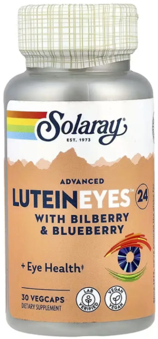 Лютеин для глаз Solaray Lutein Eyes 24 - 30 вег капс Киев - изображение 1