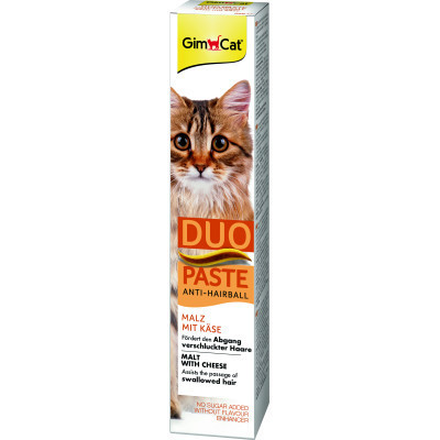 Паста для тварин GimCat DUO PASTE Anti-hairball malt with cheese мальт та сир 50 г (4002064427218) Вінниця - фото 1