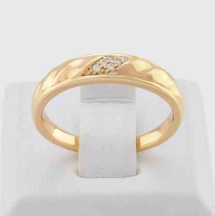 Кольцо 19 размер Xuping, (ширина 5мм, вес 2.2г), позолота 18К Киев