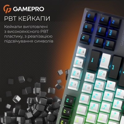 Клавіатура GamePro Genesis Joker Pro MK124G Pro Outemu Red Switch Wireless/Bluetooth/USB UA Gray (MK124G Pro) Вінниця - фото 7