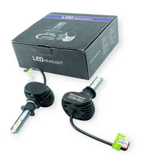 Автолампа H1 12V-24V S1 6500K 4000L LED радіатор Мукачево