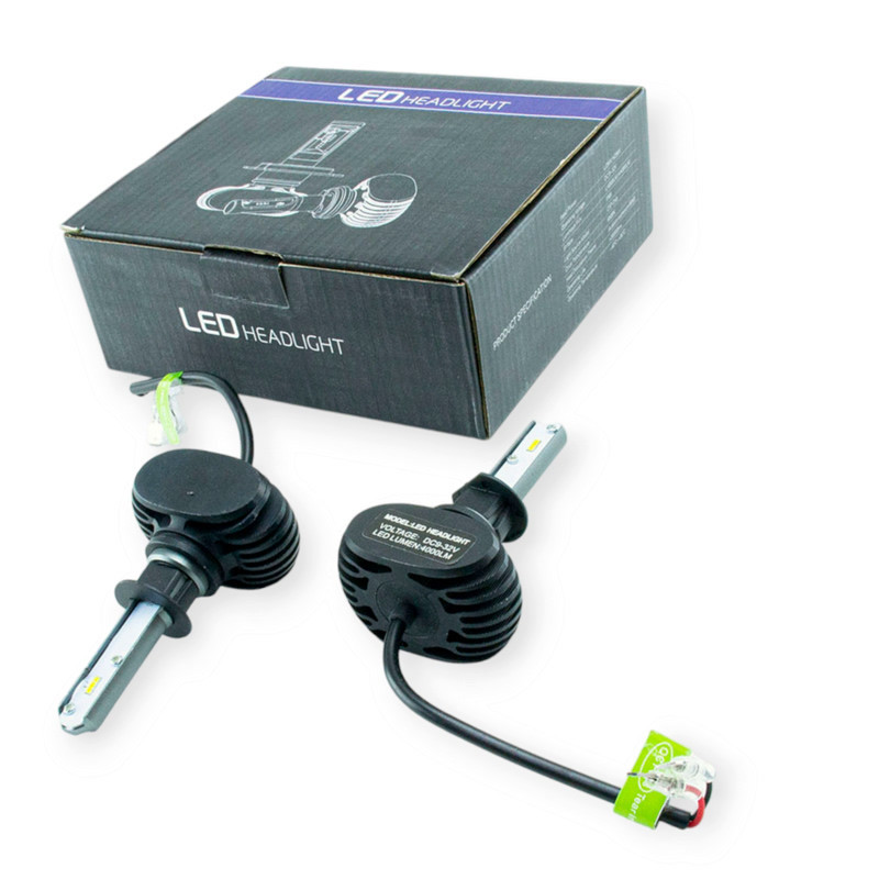 Автолампа H1 12V-24V S1 6500K 4000L радиатор LED Мукачево - изображение 1