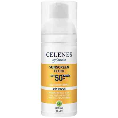 Средство от загара Celenes Sunscreen Dry Touch Fluid SPF50+ Солнцезащитный флюид 50 мл (7350104249137) Винница