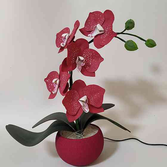 Світильник-нічник "Орхідея Бордова" Дніпро