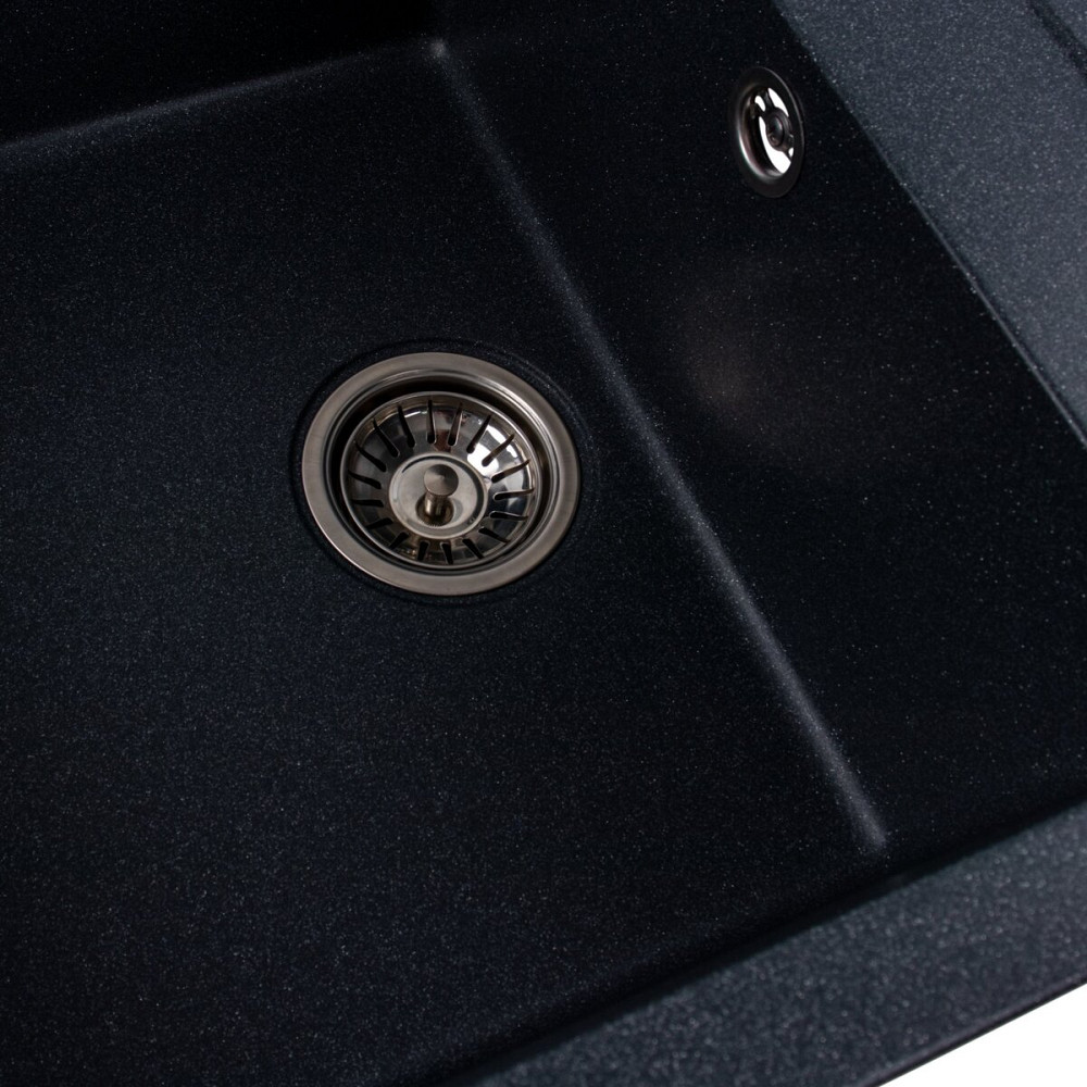 VALESO Гранітна мийка для кухні VALESO SELENA 7950 матова Антрацит Киев - изображение 3