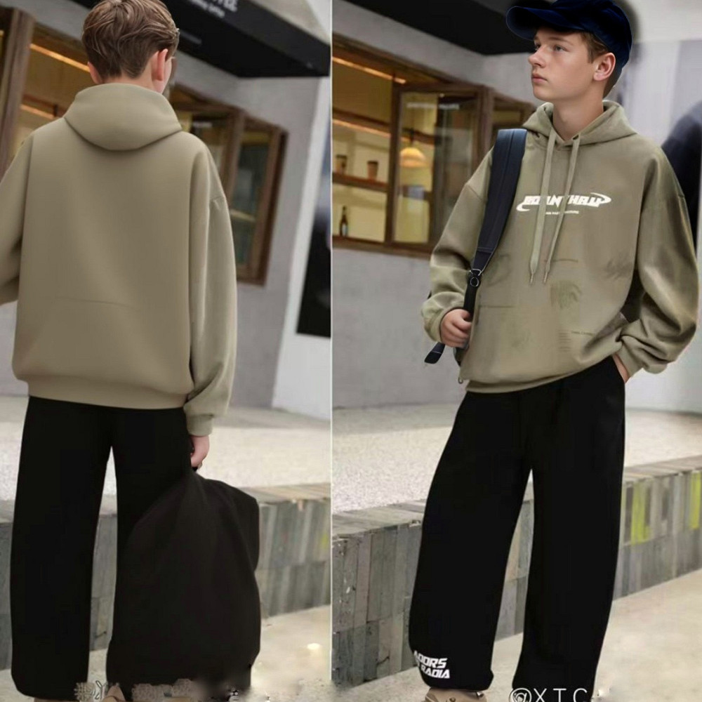 Детский спортивный костюм оверсайз двунитка для мальчика подростка на 9,10,11,12 лет Николаев - изображение 1