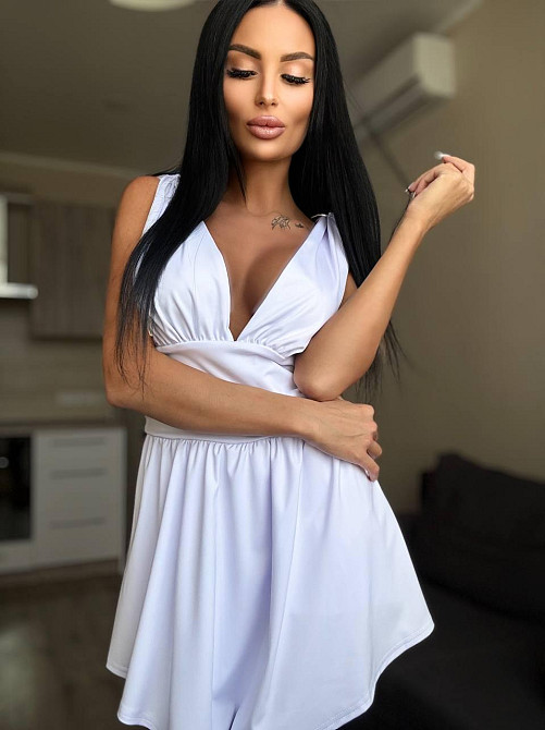Женское летнее мини платье-комбинезон из микродайвинга 42/44, Белый Одесса - изображение 5